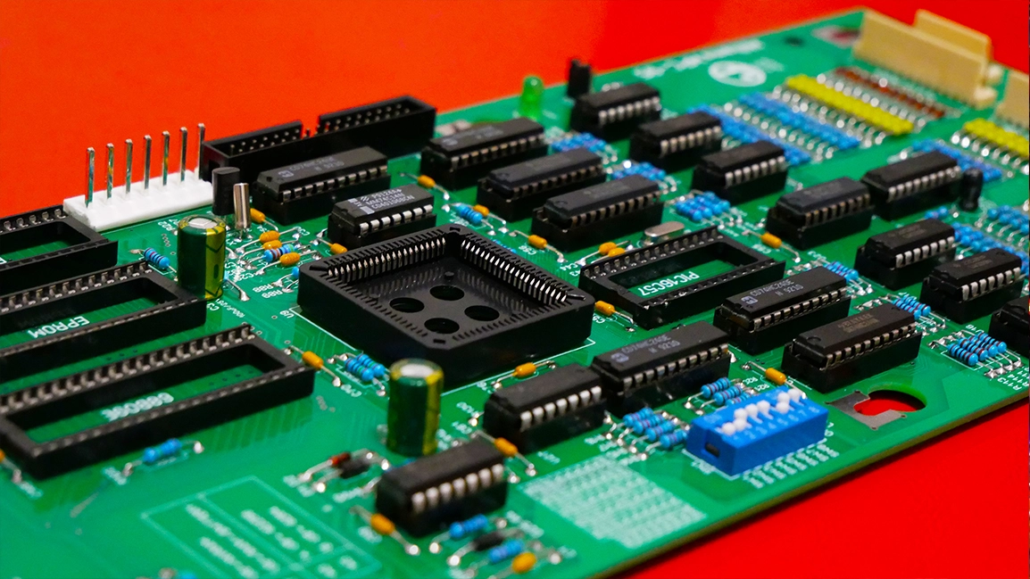 Pinball CPU board being repaired
