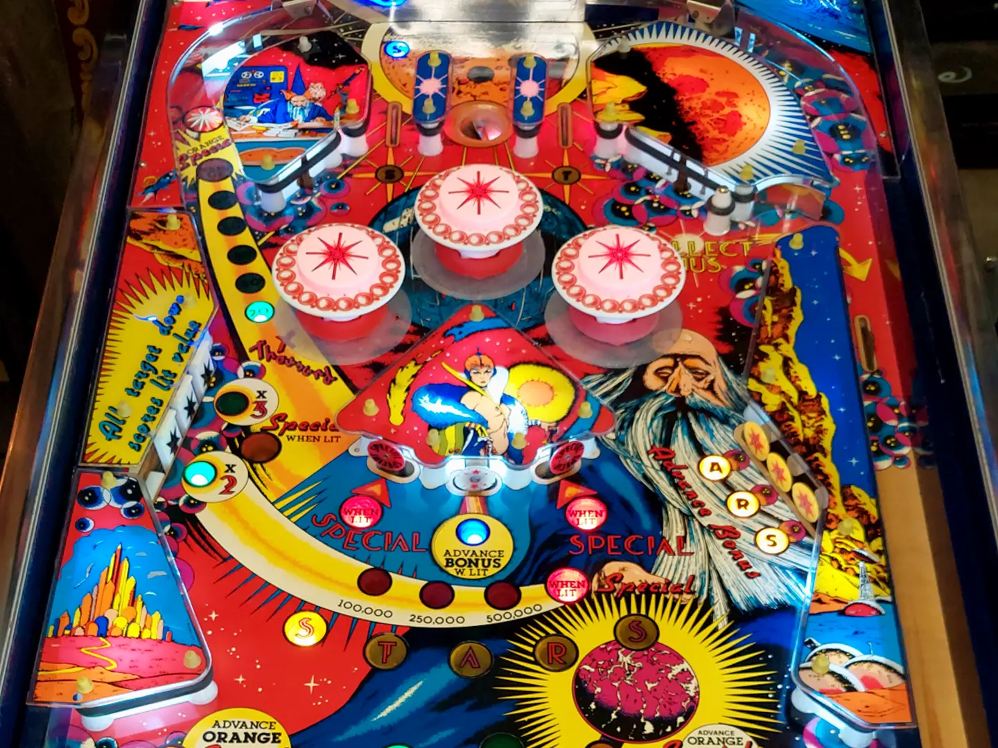 Restored Devil King pinball machine